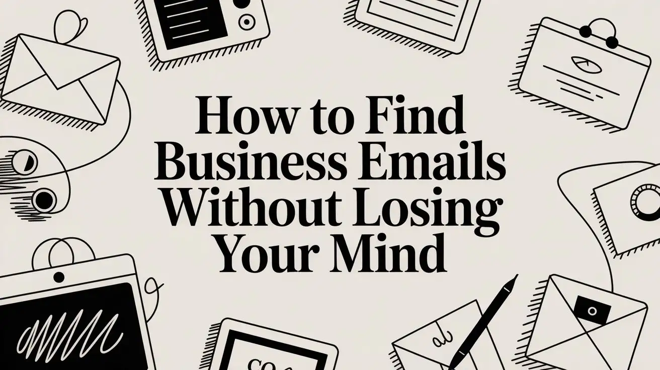 How to Find Business Emails Without Losing Your Mind